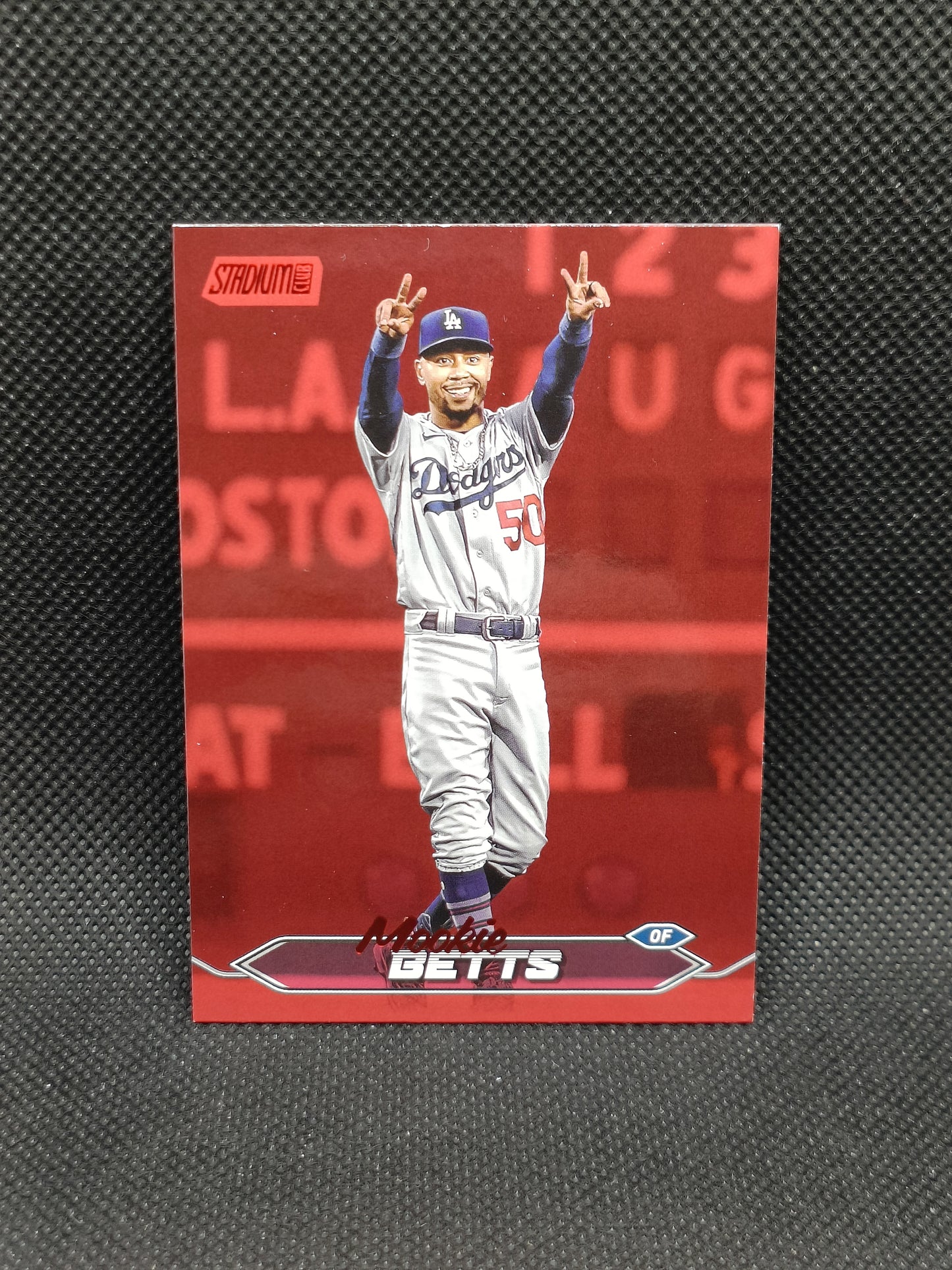 Mookie Betts - 2024 Topps Stadium Club Red Foil - LA Dodgers