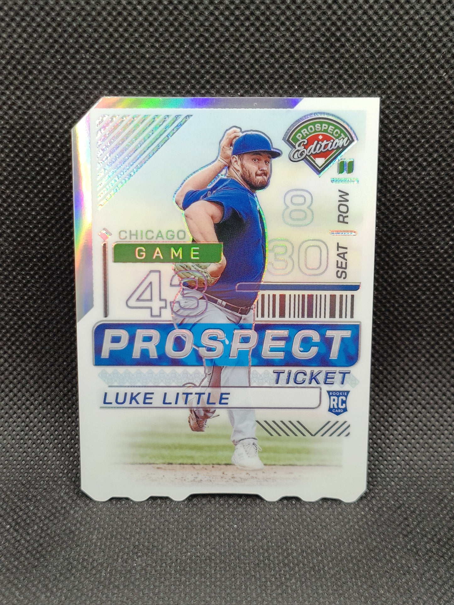 Luke Little - 2024 Panini Prospect Edition Rookie Ticket Stub Holo Prizm /43 - Chicago Cubs