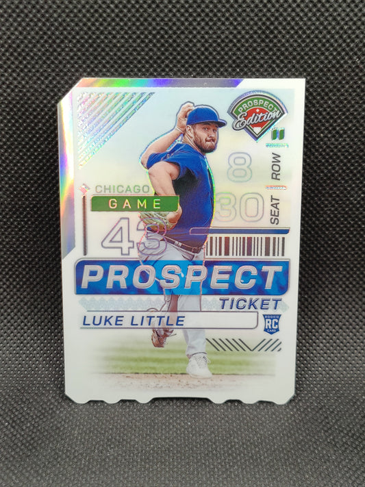 Luke Little - 2024 Panini Prospect Edition Rookie Ticket Stub Holo Prizm /43 - Chicago Cubs