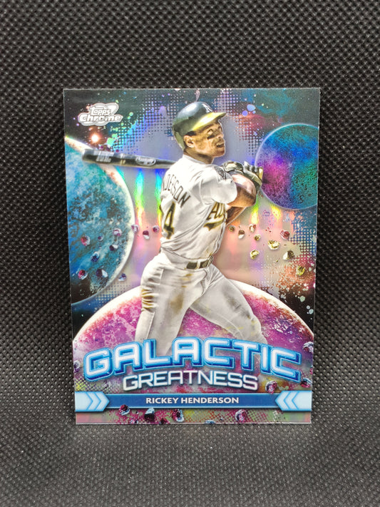 Rickey Henderson - 2024 Topps Cosmic Chrome Galactic Greatness - Oakland Athletics