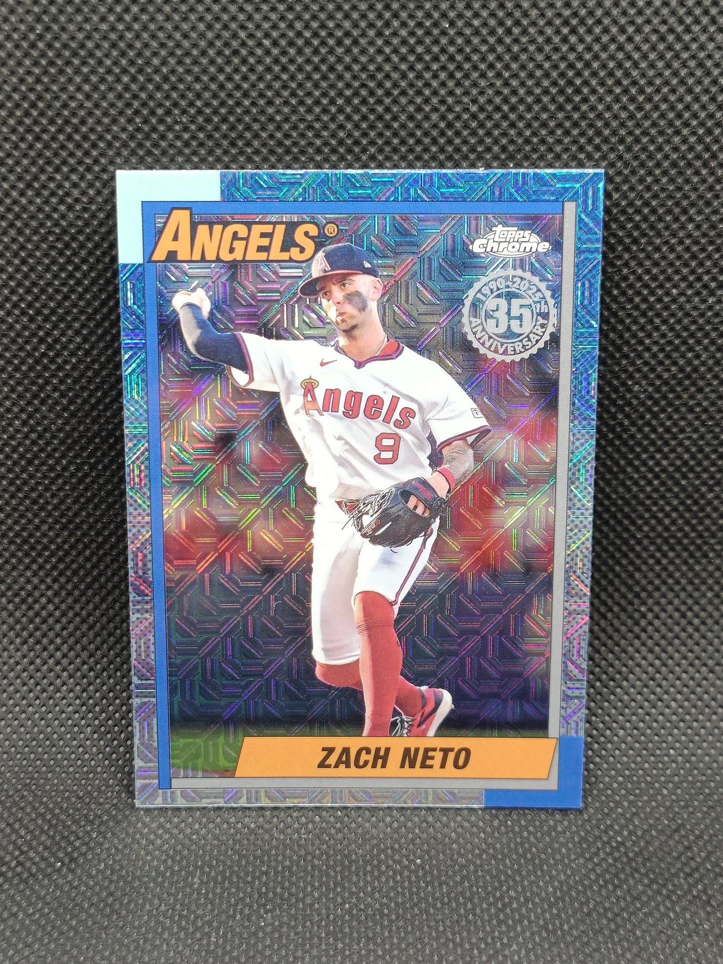 Zach Neto - 2025 Topps Series Two 1990 Silver Pack Chrome - LA Angels