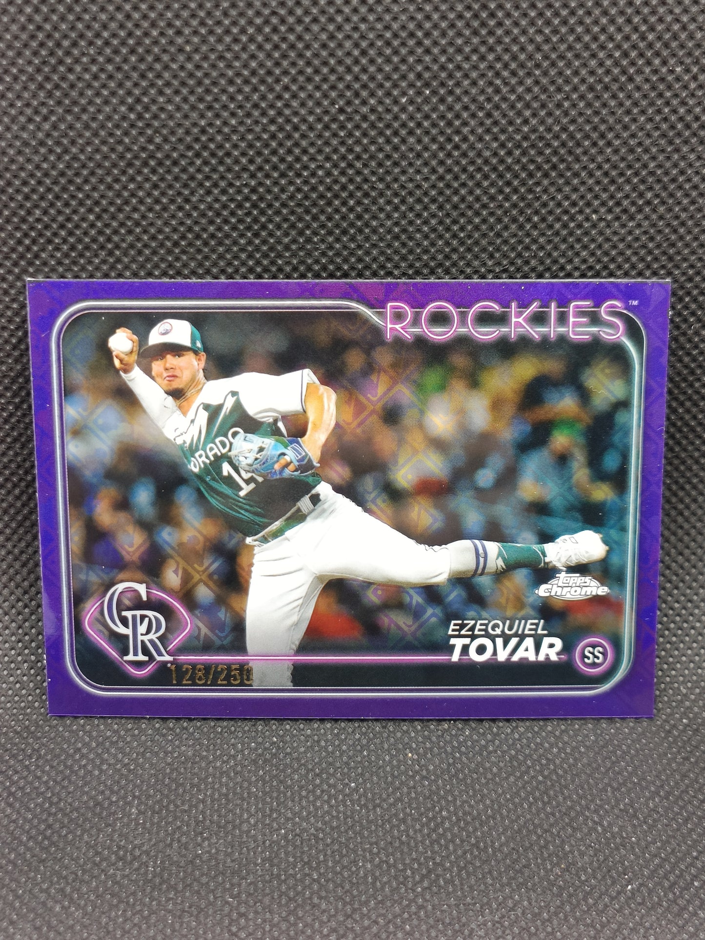 Ezequiel Tovar - 2024 Topps Chrome Logofractor Edition Purple /250 - Colorado Rockies