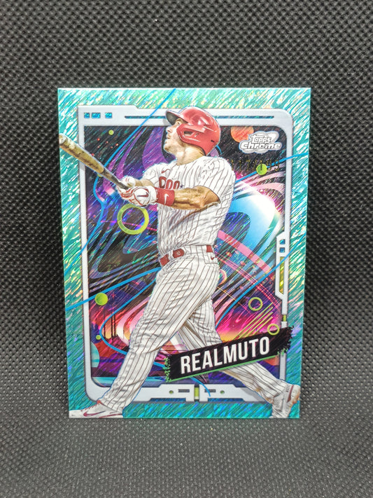JT Realmuto - 2024 Topps Cosmic Chrome Aqua Equinox /199 - Philadelphia Phillies