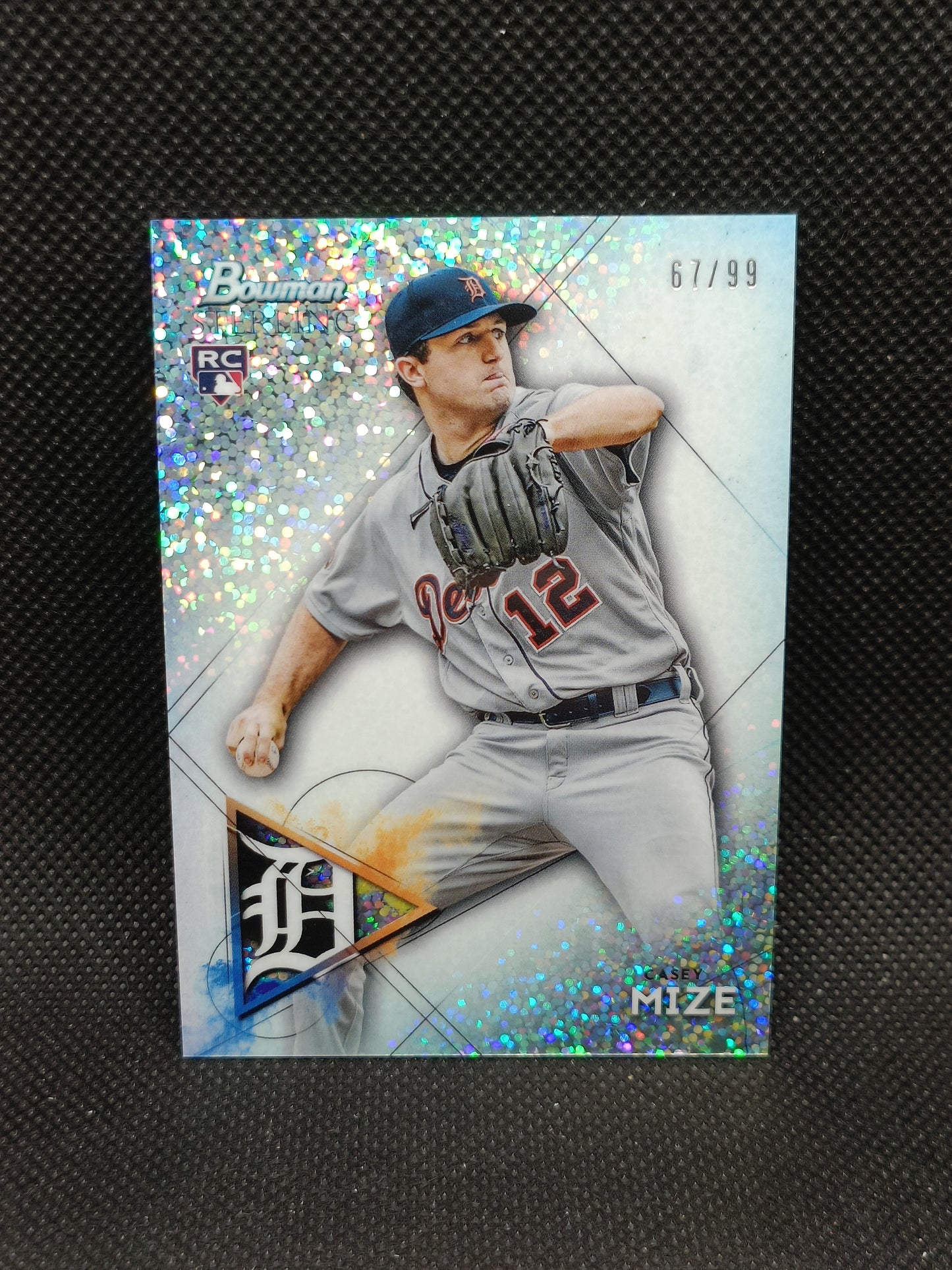 Casey Mize - 2021 Bowman Sterling Rookie Speckle Refractor /99 - Detroit Tigers
