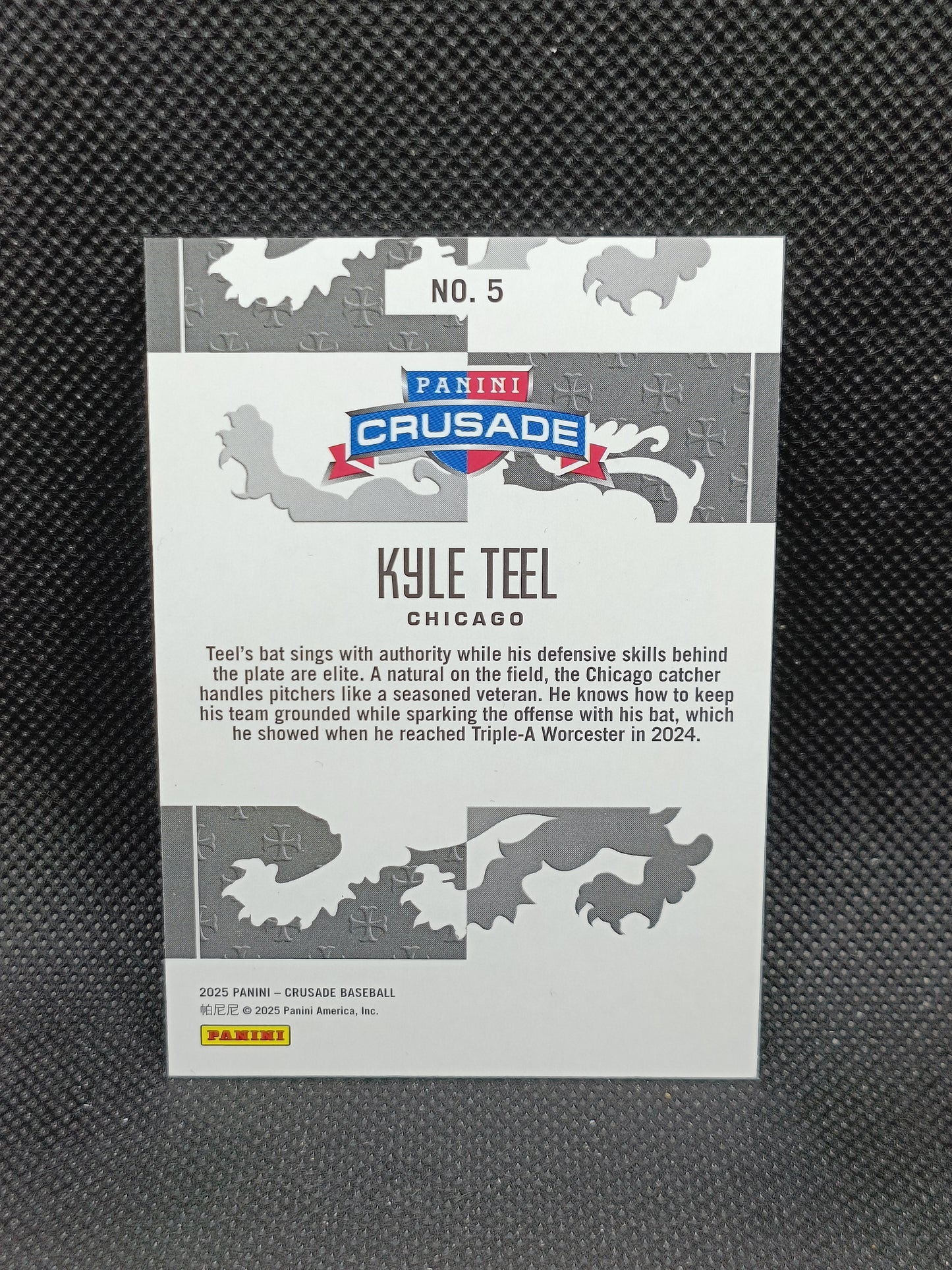 Kyle Teel - 2025 Panini Crusade Red /299 - Chicago White Sox