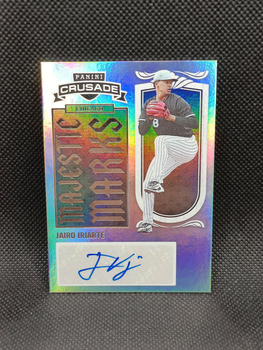 Jairo Iriarte - 2025 Panini Crusade Majestic Marks Auto - Chicago White Sox