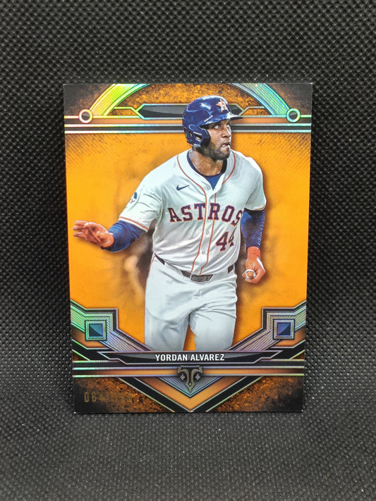 Yordan Alvarez - 2024 Topps Triple Threads Amber /199 - Houston Astros