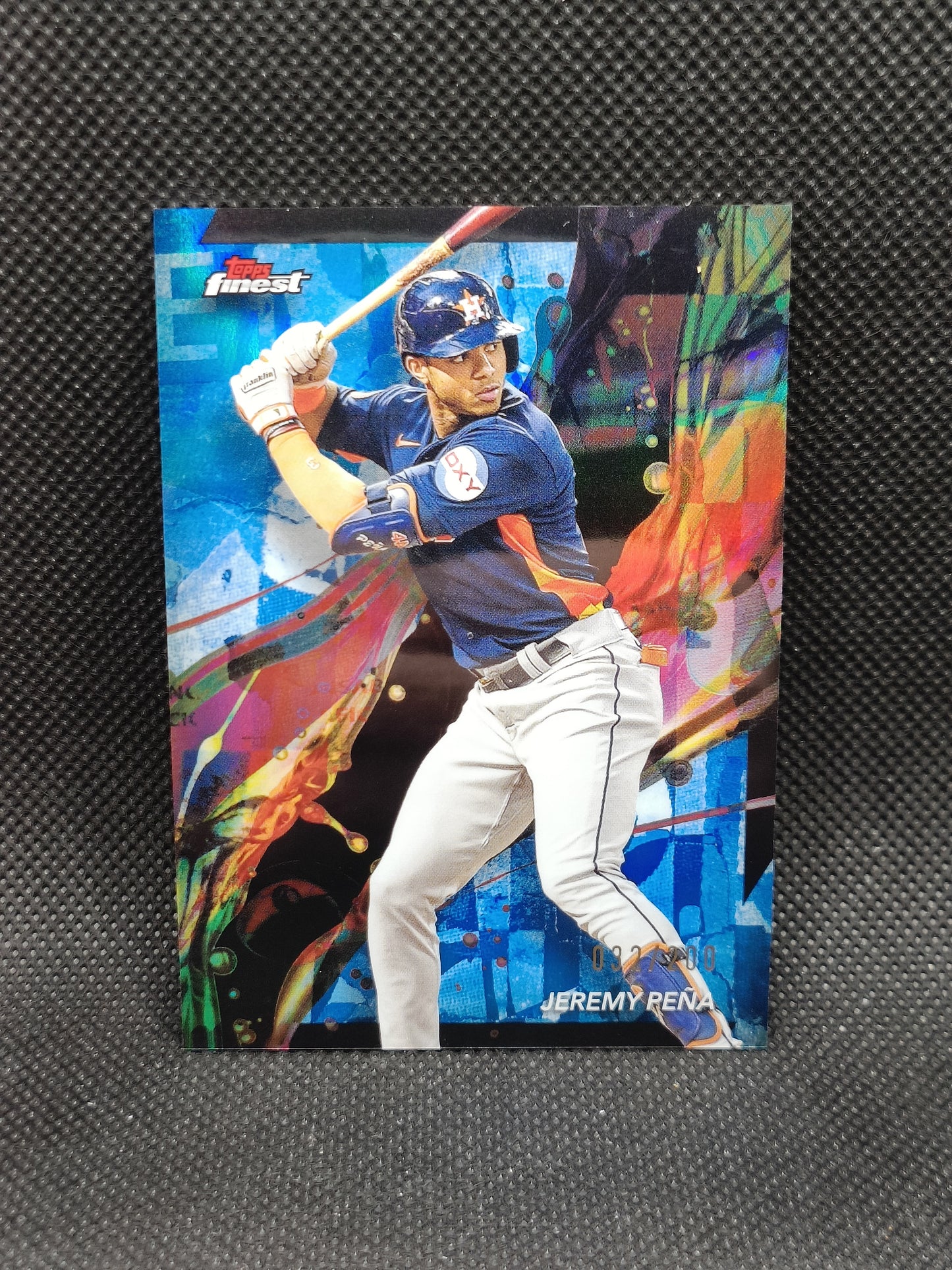 Jeremy Pena - 2024 Topps Finest Blue Refractor /200 - Houston Astros