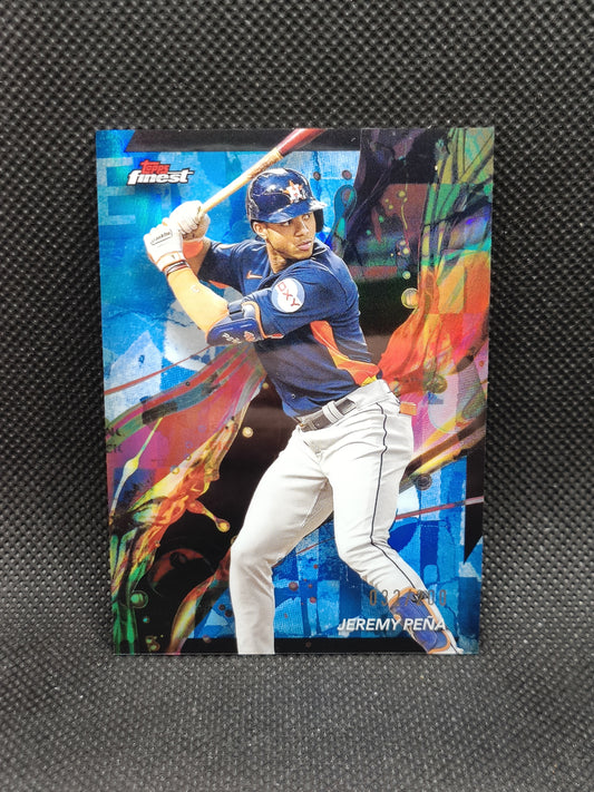 Jeremy Pena - 2024 Topps Finest Blue Refractor /200 - Houston Astros