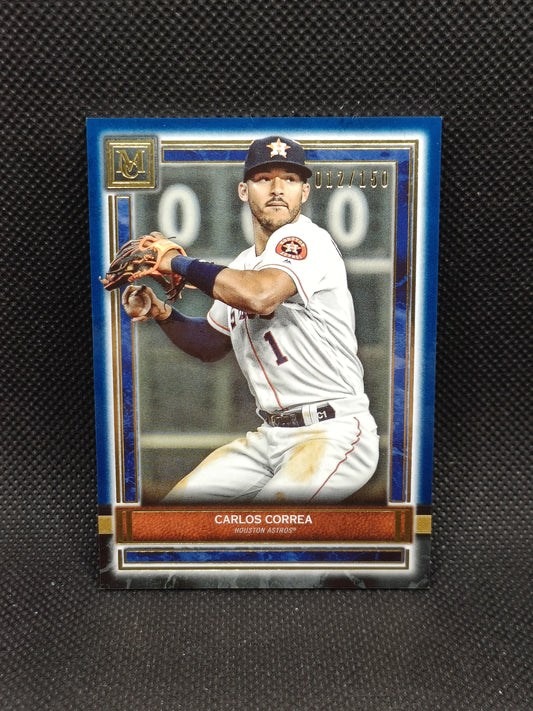 Carlos Correa - 2020 Topps Museum Sapphire /150 - Houston Astros