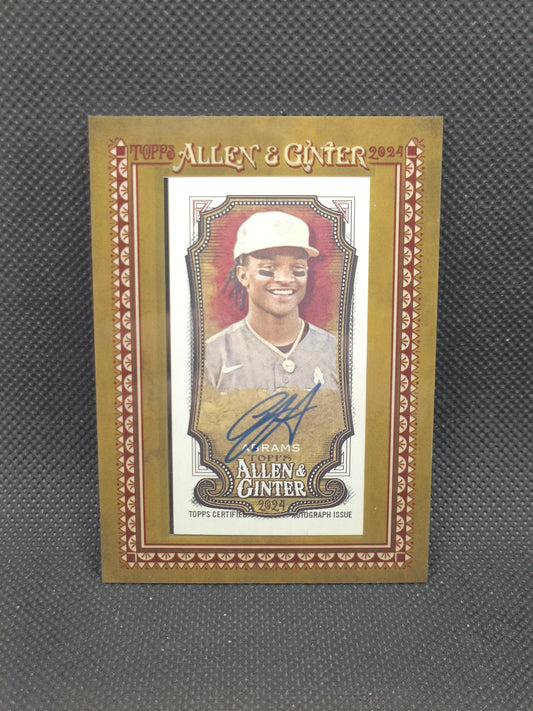 CJ Abrams - 2024 Topps Allen & Ginter Auto - Washington Nationals
