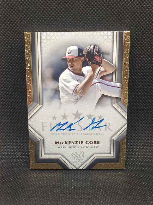 MacKenzie Gore - 2023 Topps Five Star Auto - Washington Nationals
