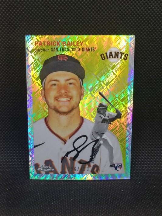 Patrick Bailey - 2023 Topps Chrome Platinum Anniversary Rookie Topps Refractor /499 - San Francisco Giants