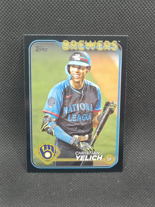 Christian Yelich - 2024 Topps Update Series All Star Game Black /299 - Milwaukee Brewers