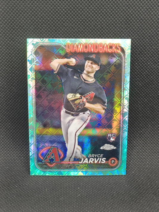 Bryce Jarvis - 2024 Topps Chrome Logofractor Edition Rookie Aqua Refractor /199 - Arizona Diamondbacks
