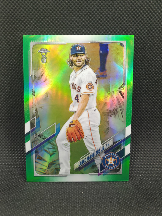 Lance McCullers Jr - 2021 Topps Chrome Ben Baller Edition Green Refractor /99 - Houston Astros
