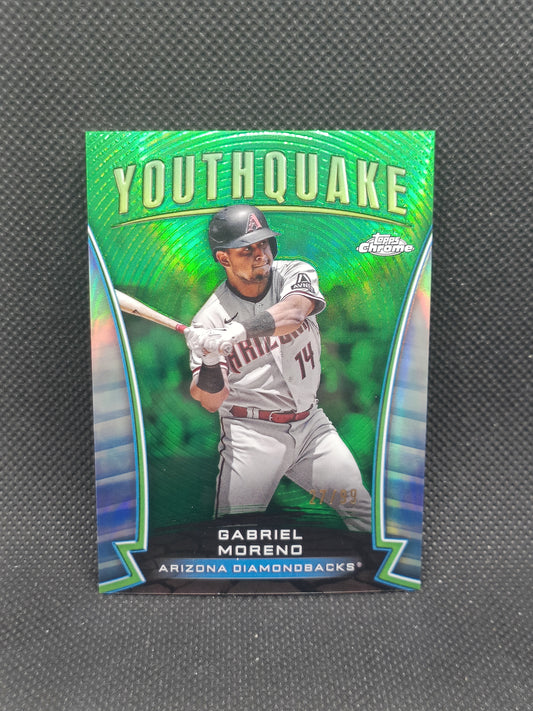 Gabriel Moreno - 2024 Topps Chrome Youthquake Green Refractor /99 - Arizona Diamondbacks