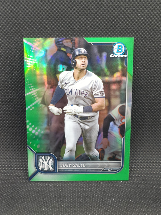 Joey Gallo - 2022 Bowman Chrome Green Refractor /99 - New York Yankees
