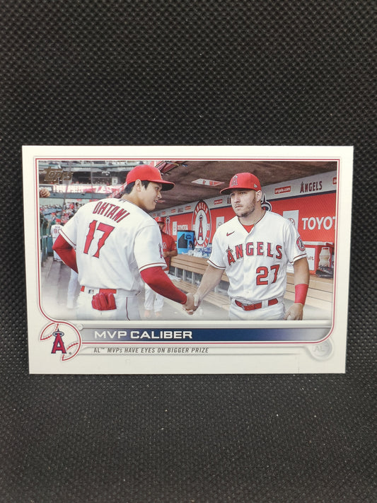 Shohei Ohtani & Mike Trout - 2022 Topps Update Series MVP Caliber - LA Angels
