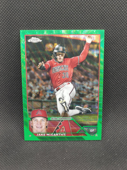 Jake McCarthy - 2023 Topps Chrome Green Wave Refractor /99 - Arizona Diamondbacks