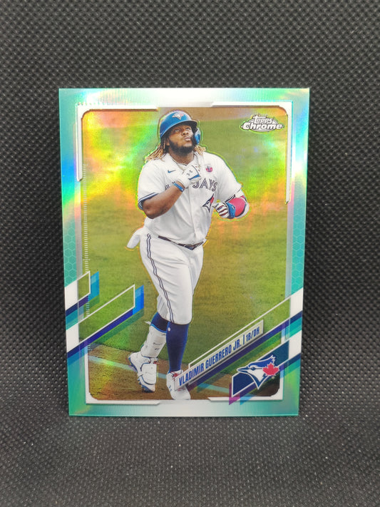 Vladimir Guerrero Jr - 2021 Topps Chrome Aqua Refractor /199 - Toronto Blue Jays