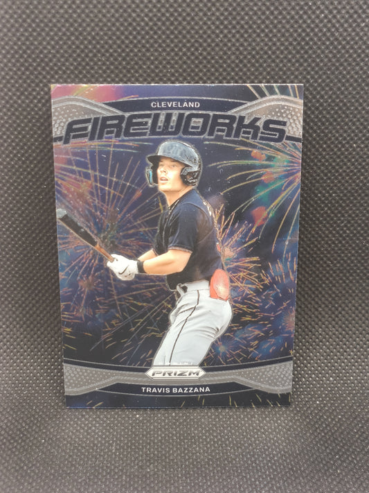 Travis Bazzana - 2025 Panini Prizm Fireworks - Cleveland Guardians