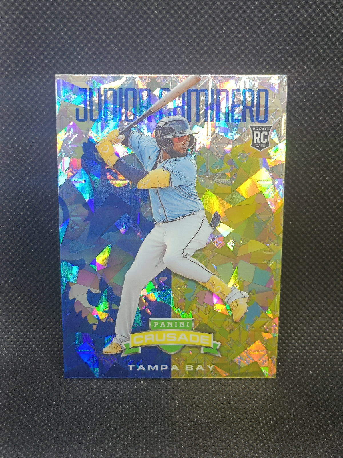 Junior Caminero - 2024 Panini Crusade Rookie Ice Prizm - Tampa Bay Rays