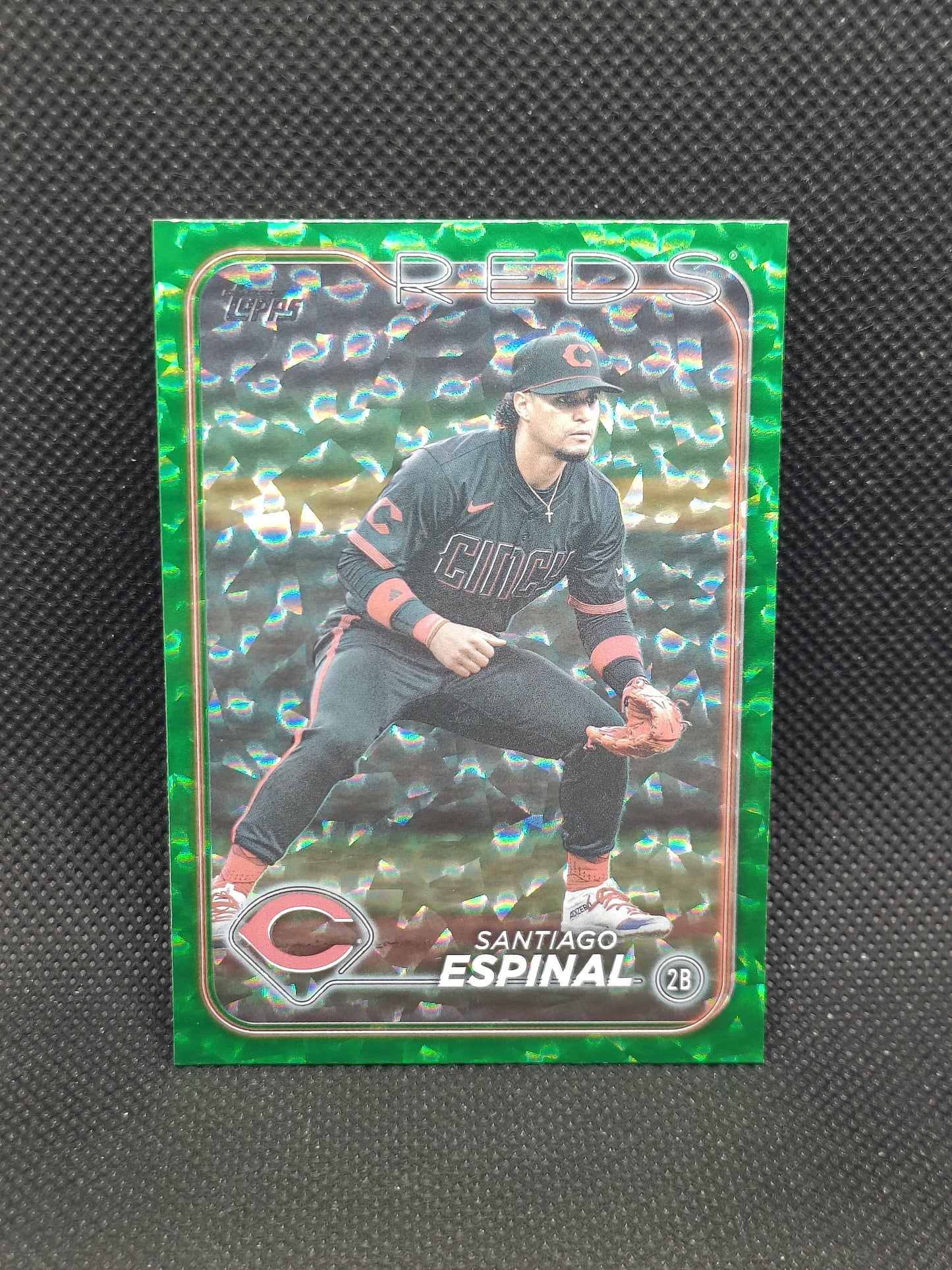 Santiago Espinal - 2024 Topps Update Series Green Foil /499 - Cincinnati Reds