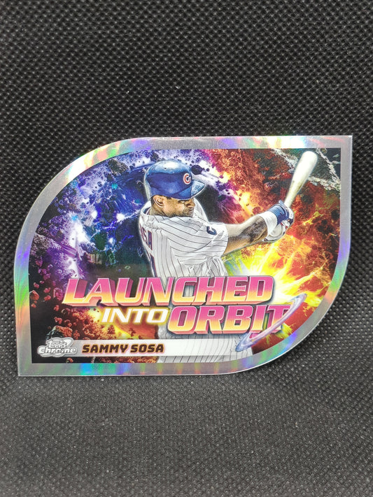 Sammy Sosa - 2024 Topps Cosmic Chrome Launched Into Orbit - Chicago Cubs