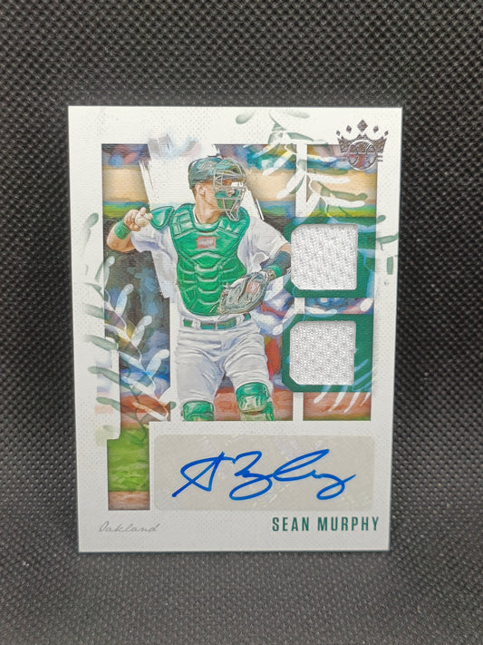 Sean Murphy - 2020 Panini Diamond Kings Dual Relic Auto - Oakland Athletics