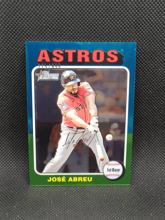Jose Abreu - 2024 Topps Heritage High Number Chrome /699 - Houston Astros