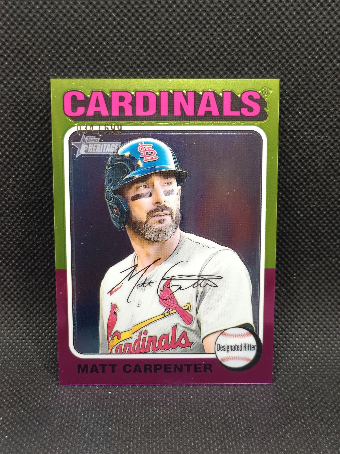 Matt Carpenter - 2024 Topps Heritage High Number Chrome /699 - St Louis Cardinals