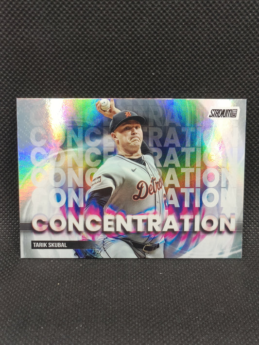 Tarik Skubal - 2025 Topps Stadium Club Concentration Insert - Detroit Tigers