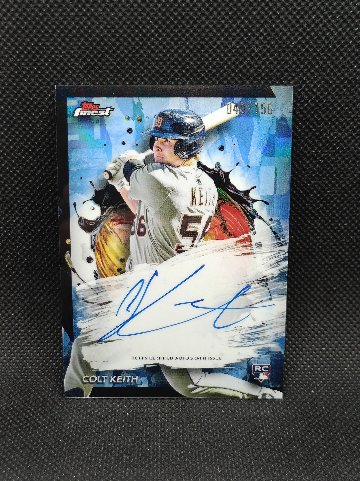 Colt Keith - 2024 Topps Finest Rookie Auto Sky Blue Refractor /150 - Detroit Tigers
