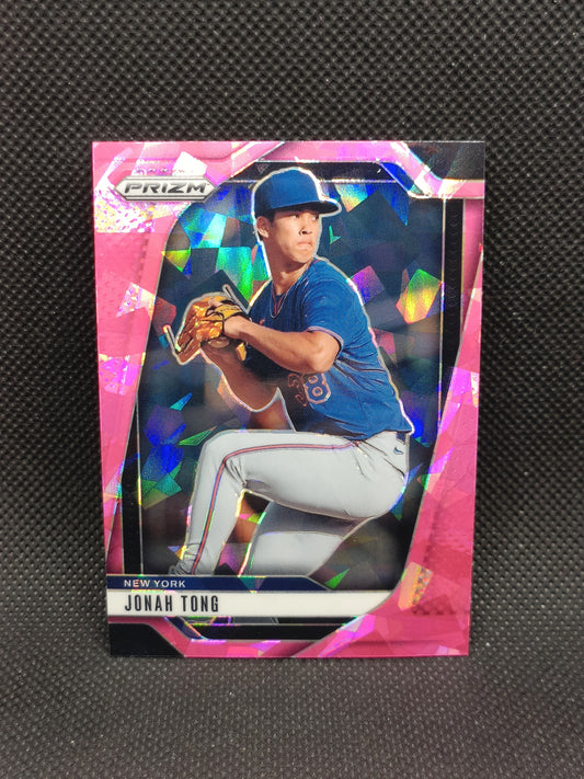 Jonah Tong - 2025 Panini Prizm Pink Ice - New York Mets