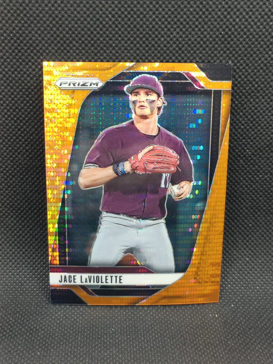 Jace LaViolette - 2025 Panini Prizm Orange Pulsar /399 - Cleveland Guardians