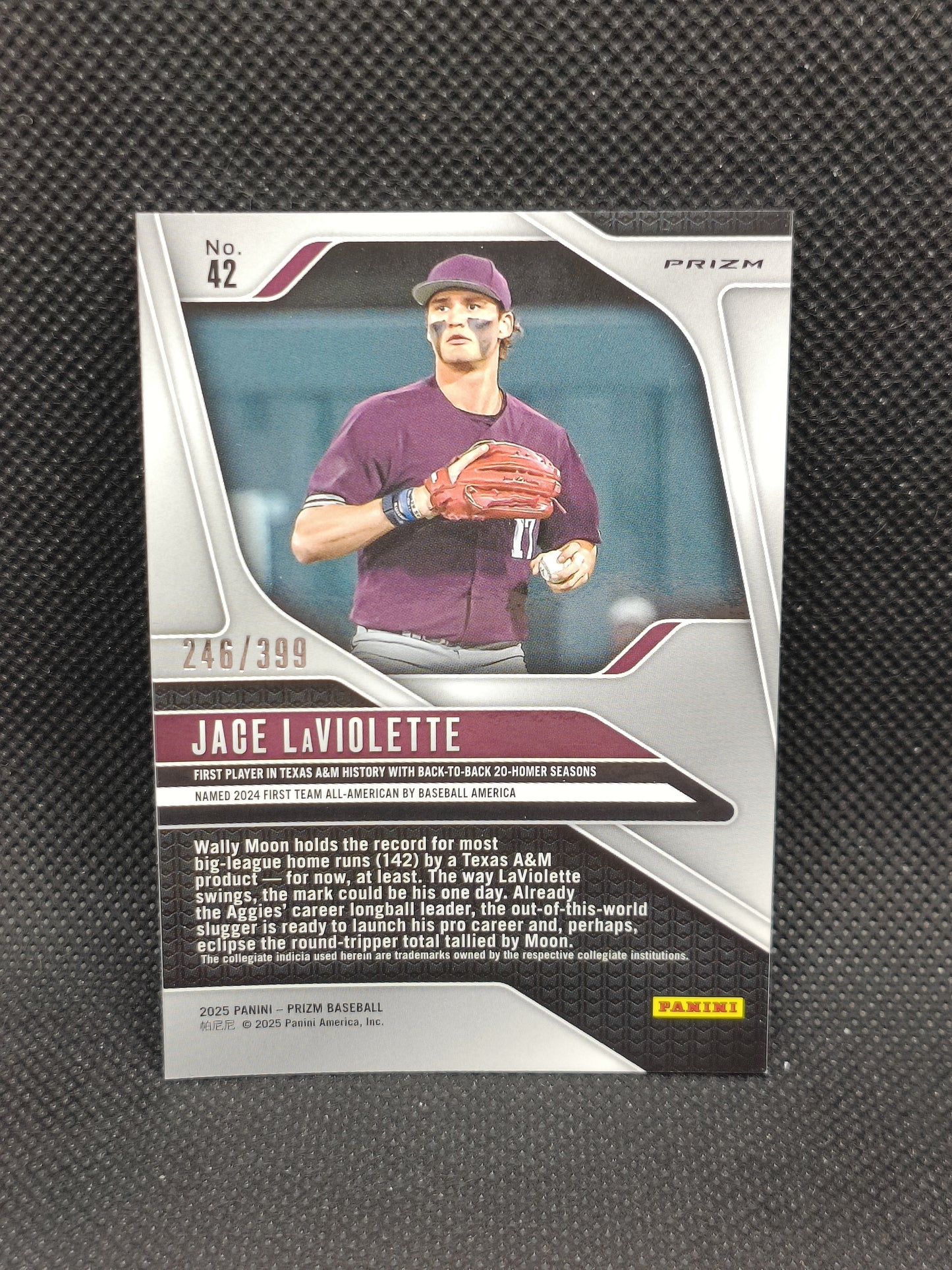 Jace LaViolette - 2025 Panini Prizm Orange Pulsar /399 - Cleveland Guardians