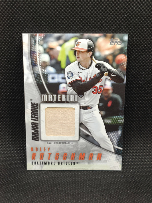 Adley Rutschman - 2025 Topps Update Series Relic - Baltimore Orioles
