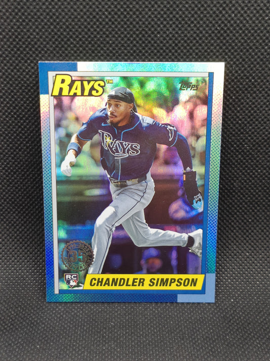 Chandler Simpson - 2025 Topps Update Series Rookie 1990 Insert - Tampa Bay Rays