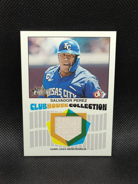 Salvador Perez - 2026 Topps Heritage Clubhouse Collection Relic - Kansas City Royals