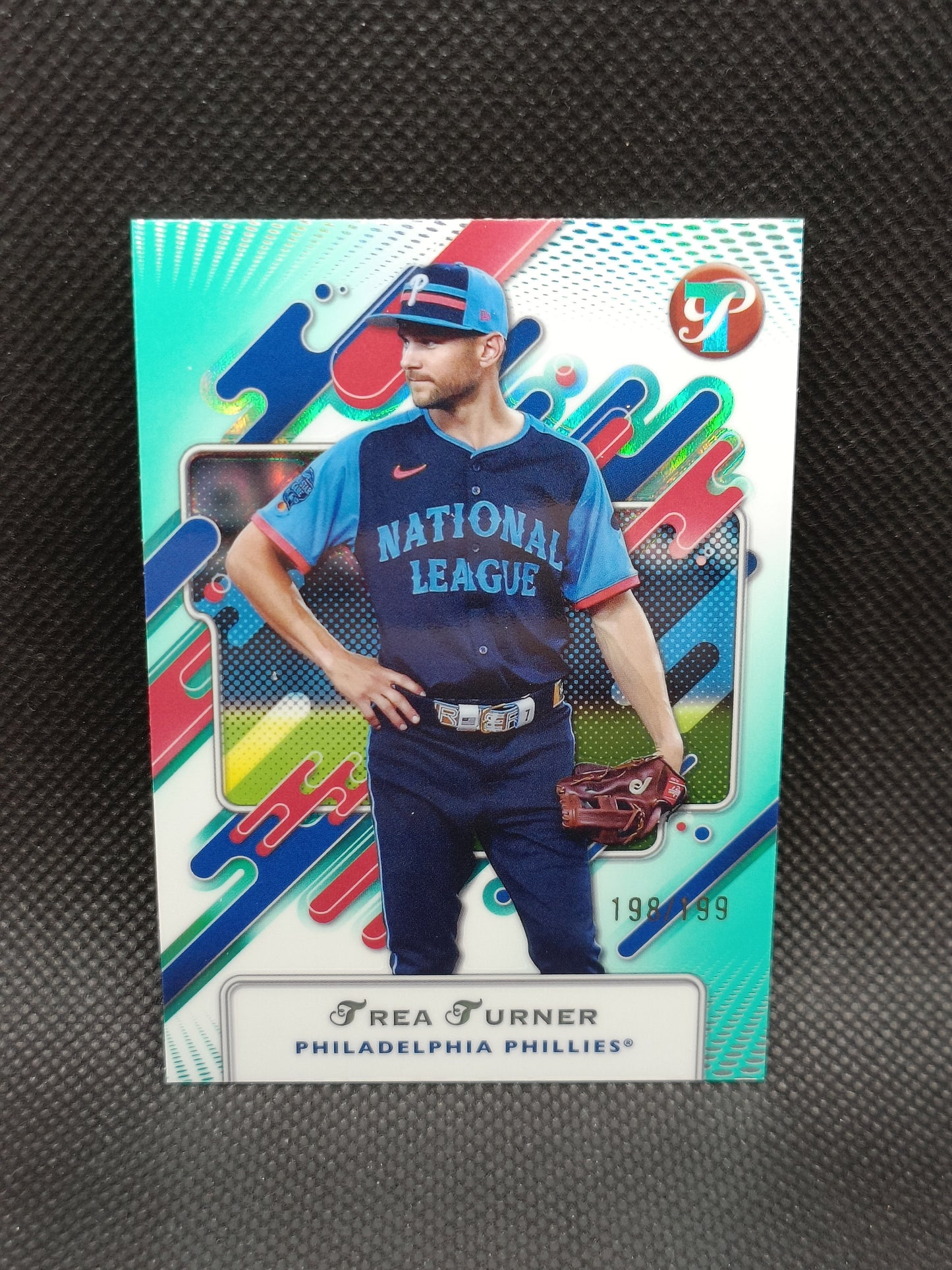 Trea Turner - 2025 Topps Pristine Aqua Refractor /199 - Philadelphia Phillies