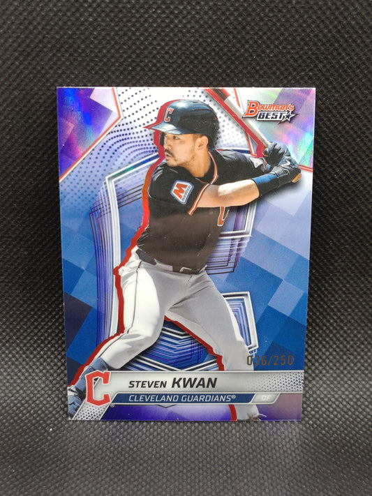 Steven Kwan - 2025 Bowman's Best Purple Refractor /250 - Cleveland Guardians
