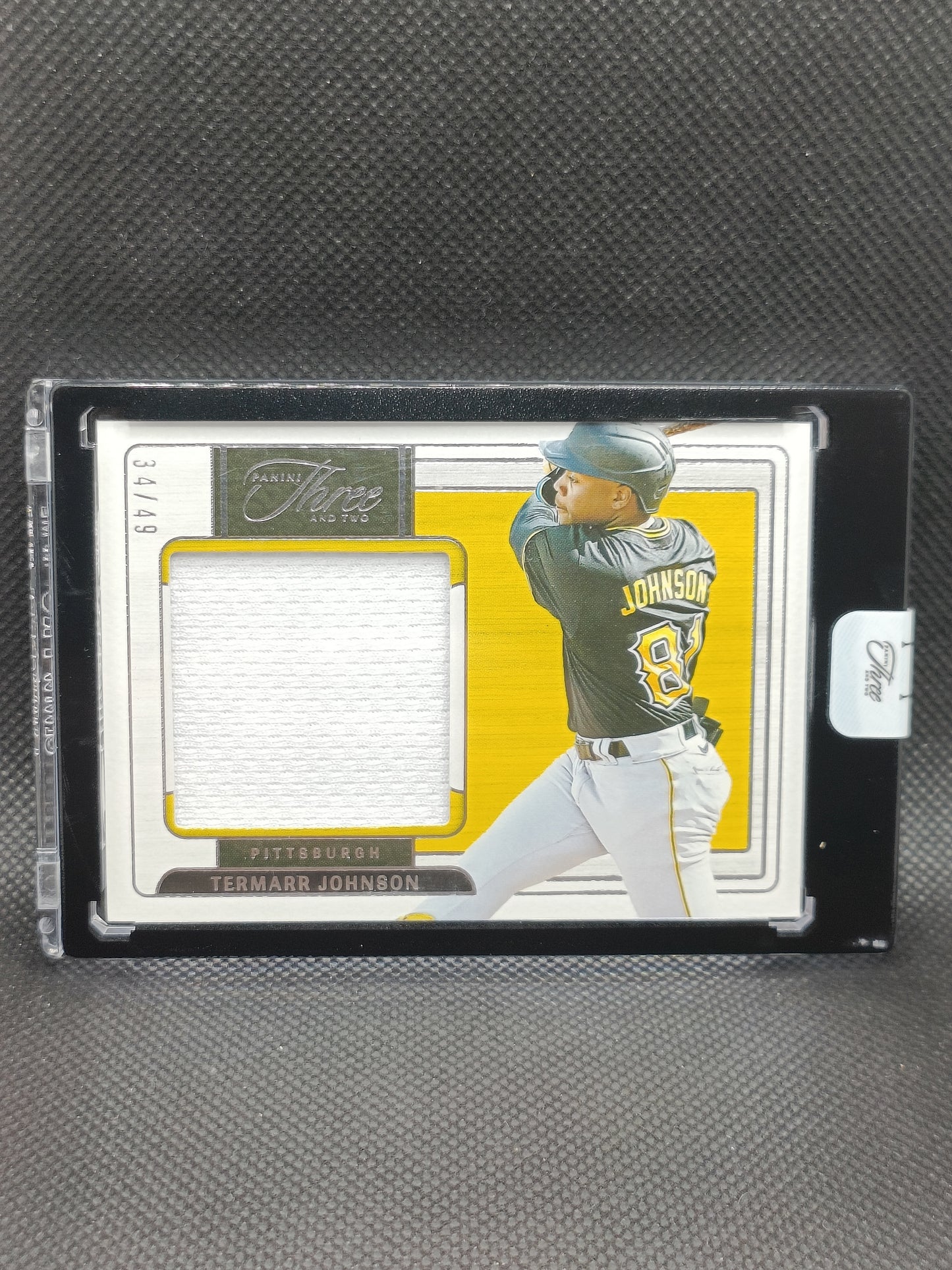 Termarr Johnson - 2024 Panini Three And Two Encased Relic /49 - Pittsburgh Pirates