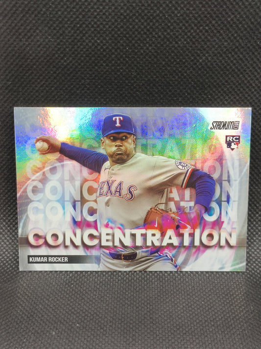 Kumar Rocker - 2025 Topps Stadium Club Rookie Concentration Insert - Texas Rangers