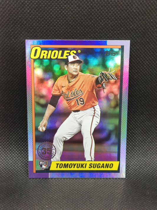 Tomoyuki Sugano - 2025 Topps Update Series 1990 Rookie Insert - Baltimore Orioles