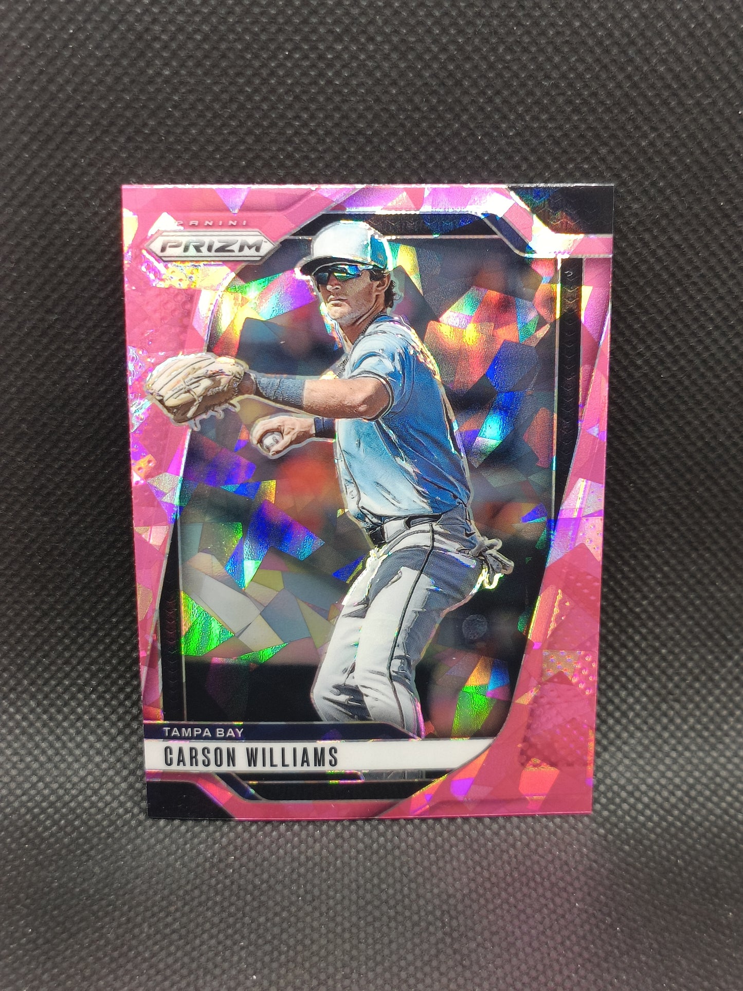 Carson Williams - 2025 Panini Prizm Pink Ice - Tampa Bay Rays