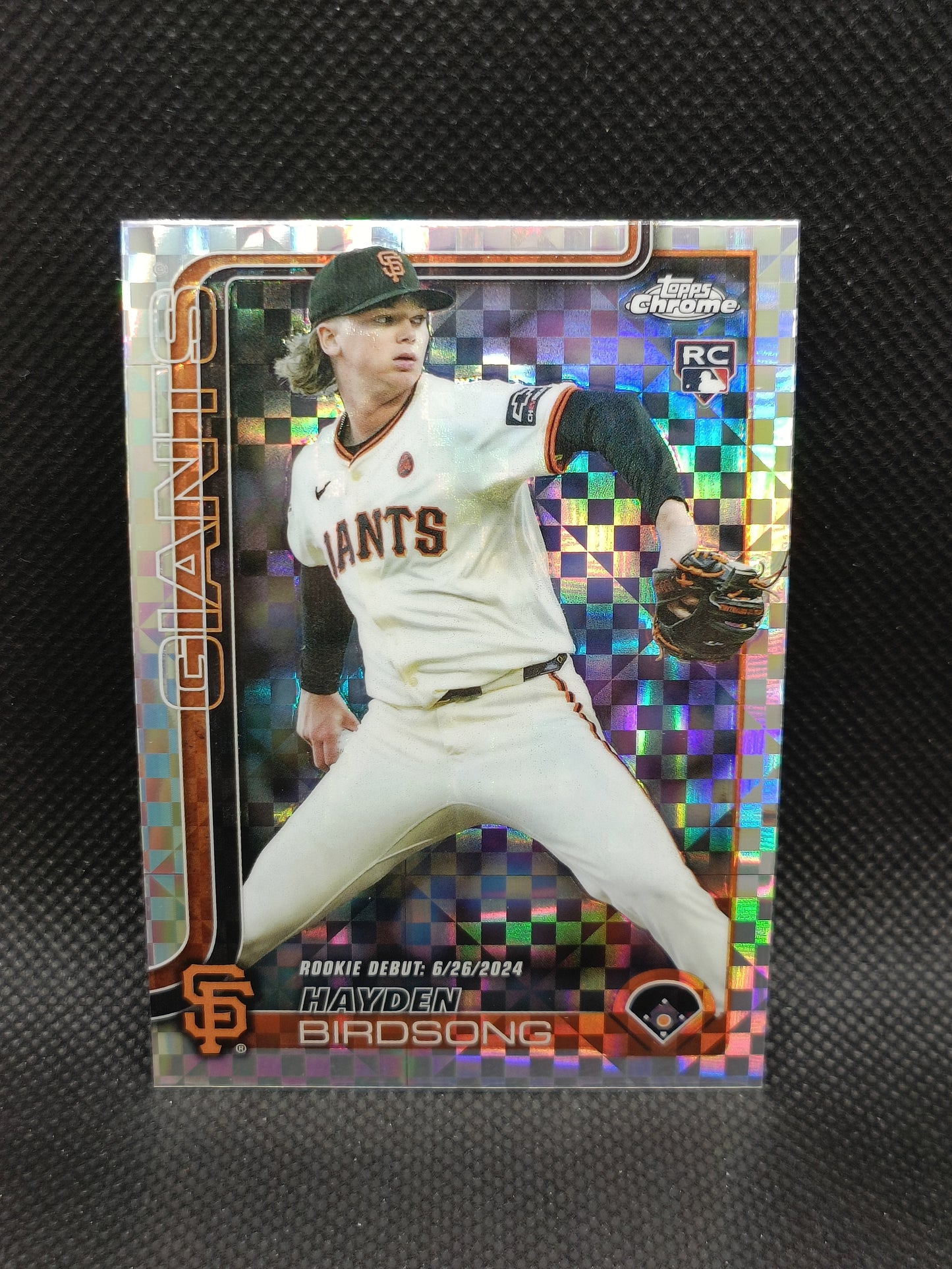 Hayden Birdsong - 2025 Topps Chrome Update Rookie Debut X-Fractor - San Francisco Giants
