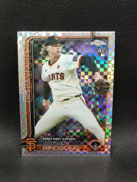 Hayden Birdsong - 2025 Topps Chrome Update Rookie Debut X-Fractor - San Francisco Giants
