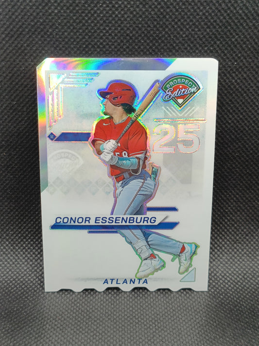 Conor Essenburg - 2025 Panini Prospect Edition Holo Silver Die Cut /25 - Atlanta Braves