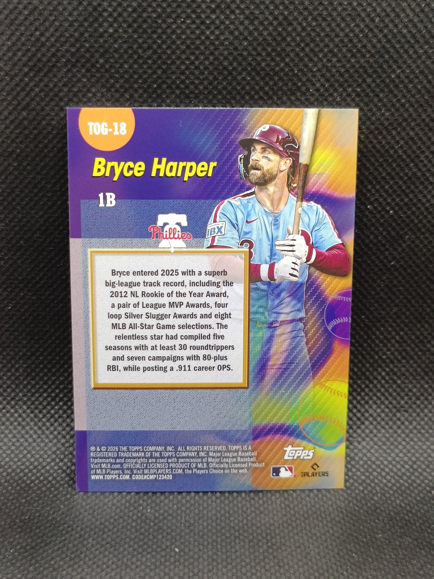 Bryce Harper - 2026 Topps Series One Titans Of The Game - Philadelphia Phillies